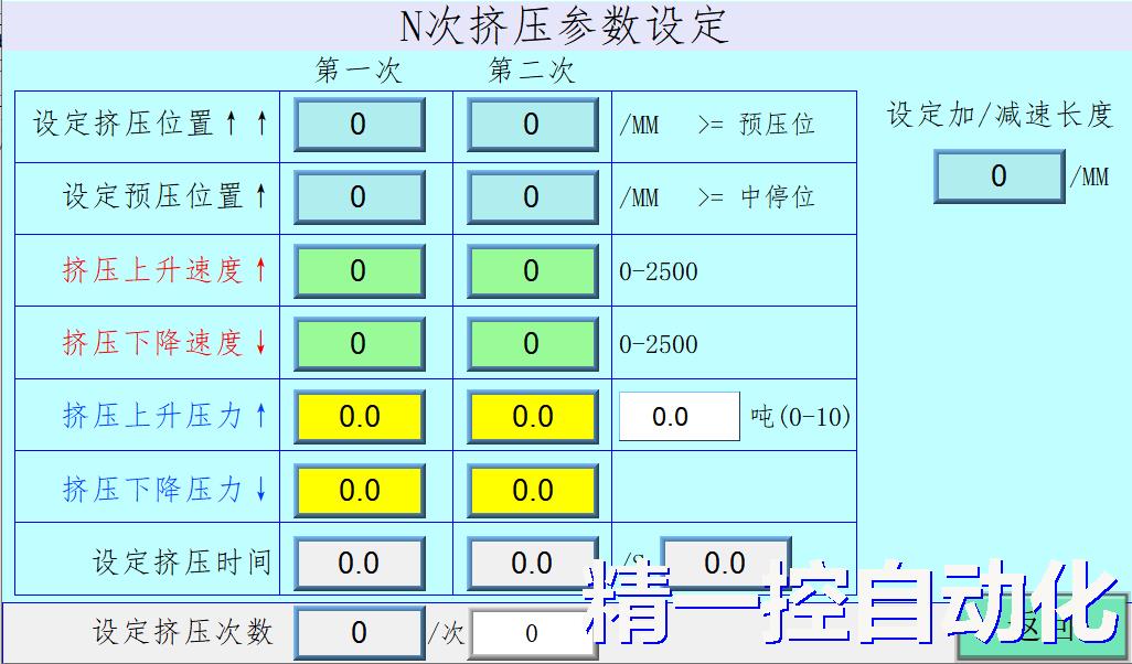 液压伺服加减速程序